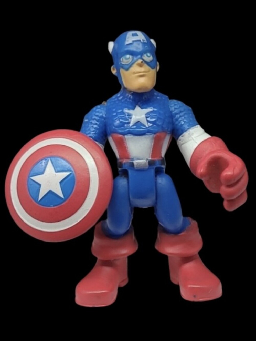 2010 PLAYSKOOL HEROES MARVEL SUPER HERO CAPTAIN AMERICA    2 1/2"